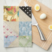 ヴィンテージの国スタイルの宵の明星のキルトパターン キッチンタオル (四つ折り)