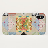 ヴィンテージの国スタイルの宵の明星のキルトパターン Case-Mate iPhoneケース (裏面(横))