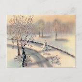 ヴィンテージの国側クリスマスポストカード シーズンポストカード (正面)