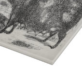 ヴィンテージの国内ブタのコブタのパーソナライズな動物 カッティングボード (角)