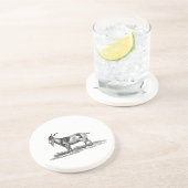 ヴィンテージの国内ヤギのイラストレーション- 1800'sヤギ コースター (側面)