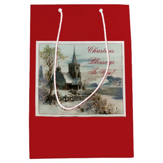 ヴィンテージの国教会 ミディアムペーパーバッグ (正面)