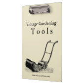 ヴィンテージの園芸工具の芝刈機のクリップボード クリップボード (左)