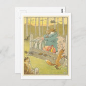 ヴィンテージの在庫イラストレーション ポストカード (正面/裏面)