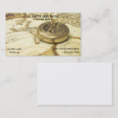 ヴィンテージの地図および地図のビジネスまたは地図製作者 名刺 (正面/裏面)