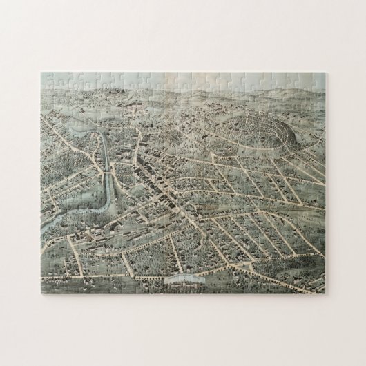 ヴィンテージの地図と旅行に出かけよう。 ジグソーパズル (横)