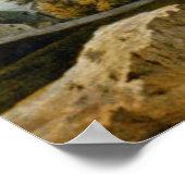 ヴィンテージの地図と旅行に出かけよう(1855) ポスター (角)