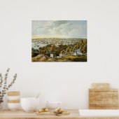 ヴィンテージの地図と旅行に出かけよう(1855) ポスター (キッチン)