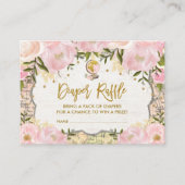 ヴィンテージの地図のおむつのラッフル旅行冒険のベビー エンクロージャーカード (正面)