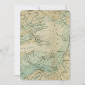 ヴィンテージの地図の冒険はベビーシャワーの招待を待ちます 招待状 (裏面)