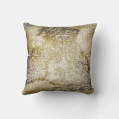 ヴィンテージの地図の枕 クッション (裏面)