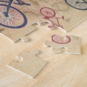 ヴィンテージの地図の自転車のプリント ジグソーパズル (側面)