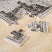 ヴィンテージの地図カリブの(1650) ジグソーパズル (側面)