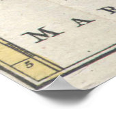 ヴィンテージの地図カリブの(1747) ポスター (角)