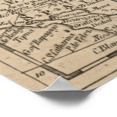 ヴィンテージの地図カリブの(1763) ポスター (角)