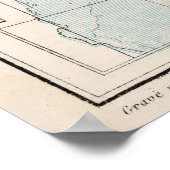 ヴィンテージの地図カリブの(1886) ポスター (角)