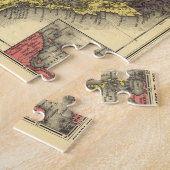 ヴィンテージの地図カリブの(1898) ジグソーパズル (側面)