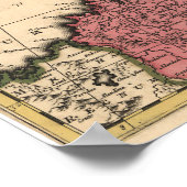 ヴィンテージの地図地中海の(1695) ポスター (角)