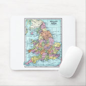 ヴィンテージの地図-イギリス及びウェールズ マウスパッド (マウス)