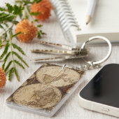 ヴィンテージの地図 キーホルダー (正面右)