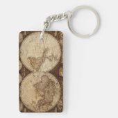 ヴィンテージの地図 キーホルダー (裏面)