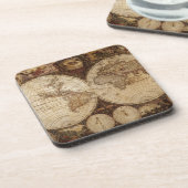 ヴィンテージの地図 コースター (左側)