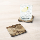 ヴィンテージの地図 コースター (右側)