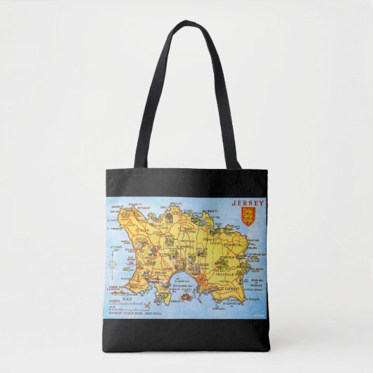 ヴィンテージの地図 トートバッグ (正面)