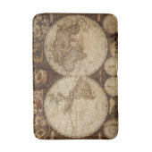 ヴィンテージの地図 バスマット (正面縦)