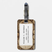 ヴィンテージの地図 ラゲッジタグ (裏面縦)