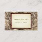 ヴィンテージの地図 名刺 (正面)