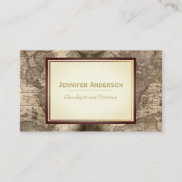 ヴィンテージの地図 名刺