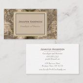 ヴィンテージの地図 名刺 (正面/裏面)