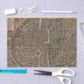 ヴィンテージの地図 薄葉紙 (クラフト)