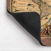 ヴィンテージの地図Nova totius terrarum 1625 マウスパッド (コーナー)