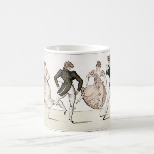 ヴィンテージの執権期間およびジェーンAustenの期間のマグ コーヒーマグカップ (中央)