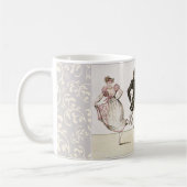 ヴィンテージの執権期間およびジェーンAustenの期間のマグ コーヒーマグカップ (左)