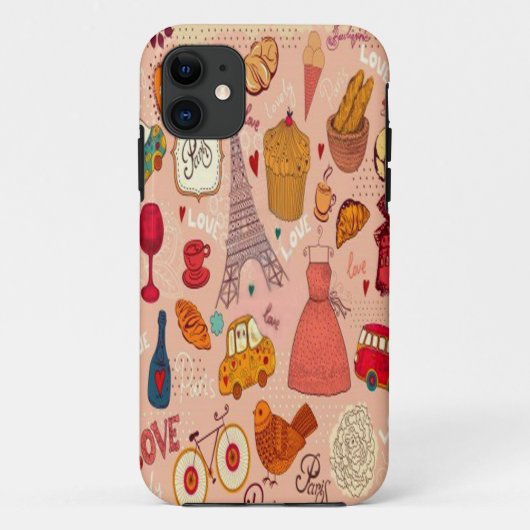 ヴィンテージの場合iphone5のパリの記号 Case-Mate iPhoneケース (裏面)