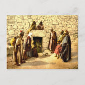 ヴィンテージの墓ラザラスベタニイスラエル1890 ポストカード (正面)