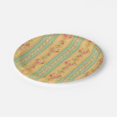 ヴィンテージの壁紙の一見の紙皿 ペーパープレート (アングル)