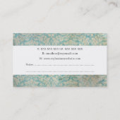 ヴィンテージの壁紙の作家の作家の名刺 名刺 (裏面)