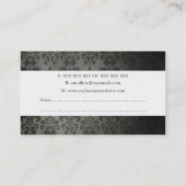 ヴィンテージの壁紙の作家の作家の名刺 名刺 (裏面)