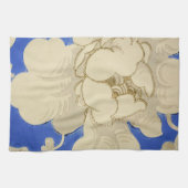 ヴィンテージの壁紙パターン キッチンタオル (横)