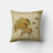 ヴィンテージの夢みるようなラクダのBoho Mojoの枕 クッション (裏面)