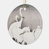 ヴィンテージの大原古村ジャパン・アート セラミックオーナメント (左)