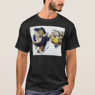 ヴィンテージの大広間の女の子のカウボーイのバーのダンスのおもしろいポスター Tシャツ