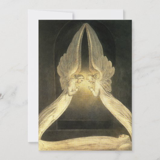 ヴィンテージの天使がイエス・キリストの上を舞う (正面)