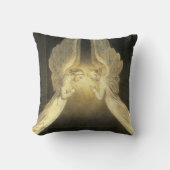 ヴィンテージの天使がイエス・キリストの上を舞う クッション (正面)