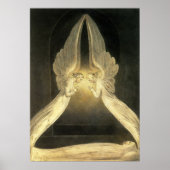 ヴィンテージの天使がイエス・キリストの上を舞う ポスター (正面)