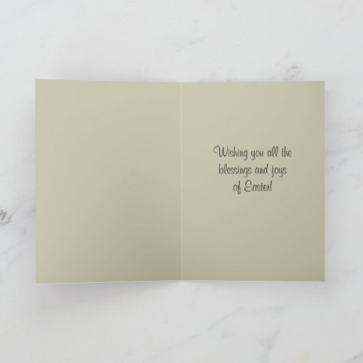 ヴィンテージの天使のイースター挨拶 シーズンカード (内部)